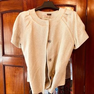 Lela Rose Shimmery High Fashion Blazer/ Top